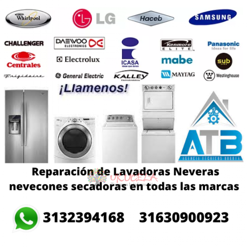 Reparación de Lavadoras Neveras villa  Alsacia 3163090923