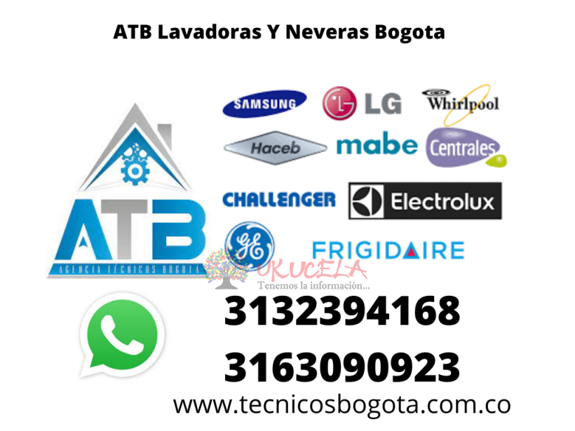 ATB Reparación de  Lavadoras Neveras Nevecones Secadoras En Todas marcas  3132394168