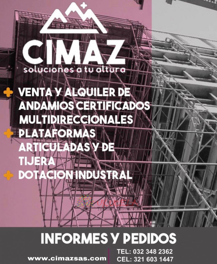 CIMAZ SAS - Alquiler de andamios y plataformas para trabajo en altura
