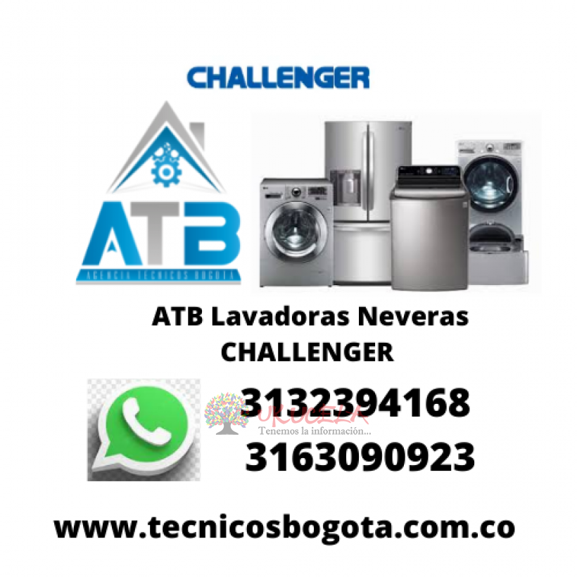 Servicio técnico Lavadoras y neveras challenger  fontibon 3006555042
