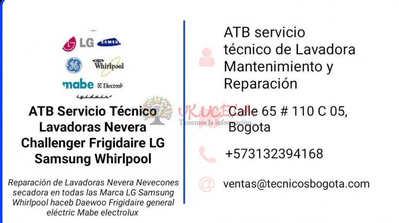 Servicio Técnico Lavadoras Unicentro Bogotá  3163090923