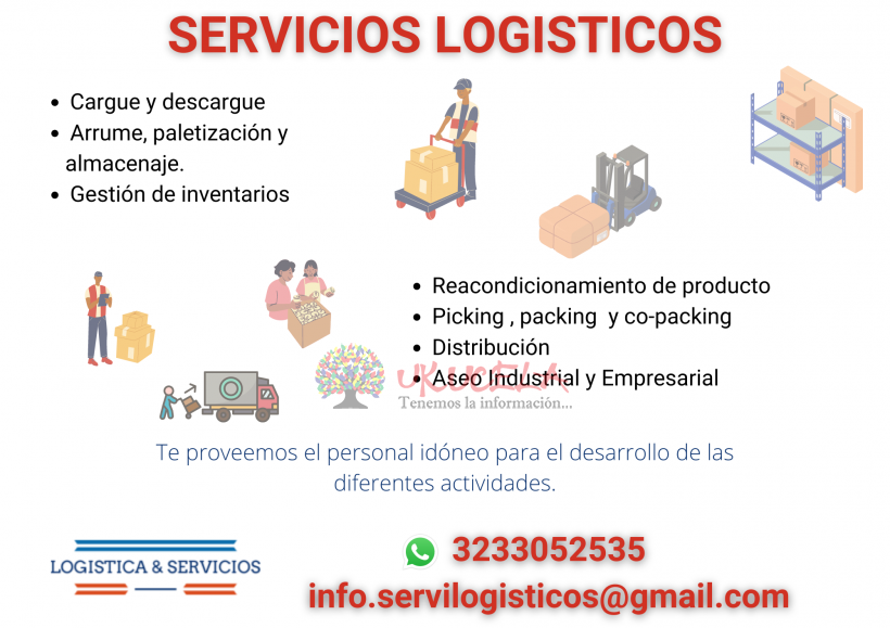 servicio de apoyo logístico empaque acondicionamiento de mercancía