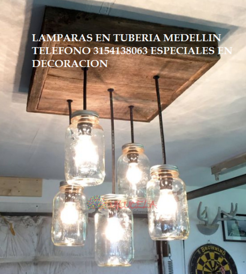 LAMPARA DE TECHO HERMOSA BOMBILLO LEC LUZ CALIDA