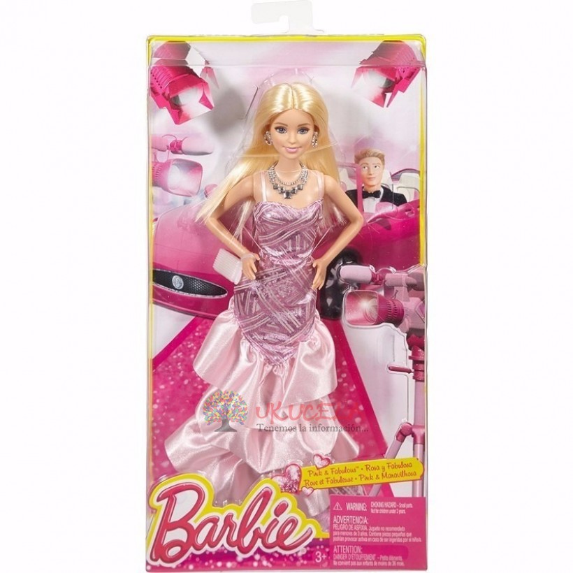 Barbie Rosa Y Fabulosa Vestido Rosado Y Fucsia