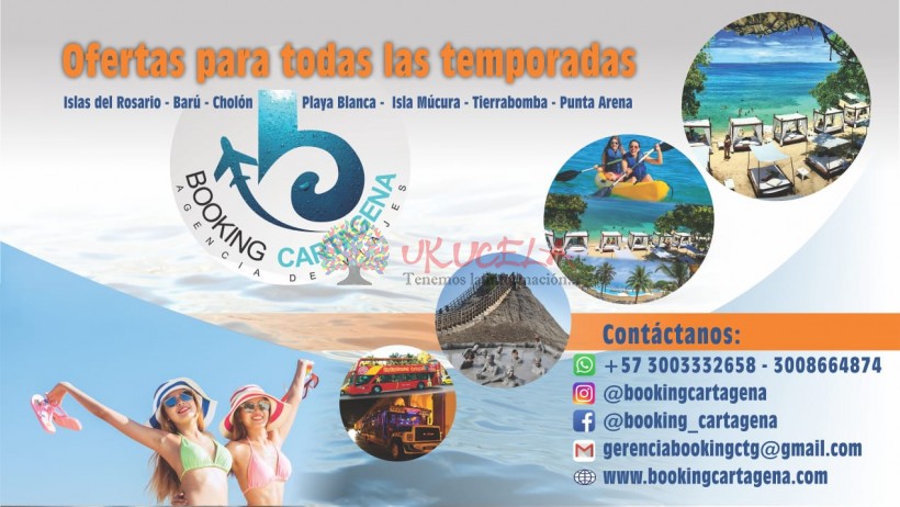 Pasadias Playa Blanca Baru + Islas del Rosario