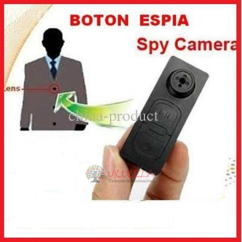 camara espia boton espia graba video a color con audio fotos