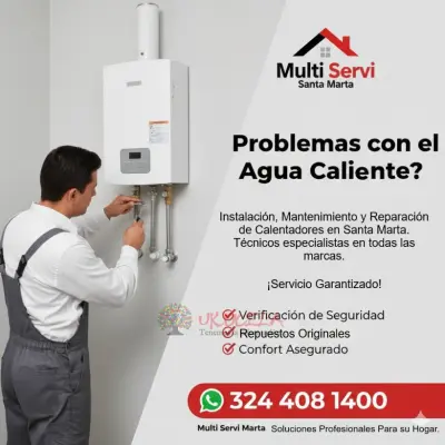 expertos en calentadores eléctricos y a gas en santa marta
