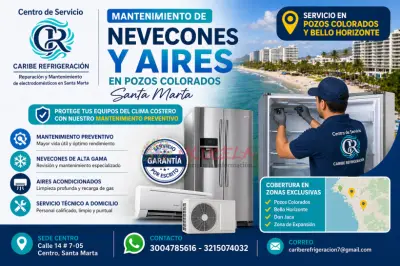 Mantenimiento de Nevecones y Aires en Pozos Colorados Santa Marta
