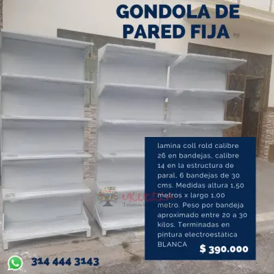 venta de gondola de pared fija