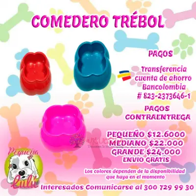 COMEDERO PARA PERROS TREBOL