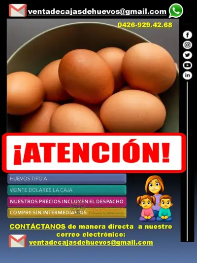 VENDEMOS HUEVOS AL MAYOR