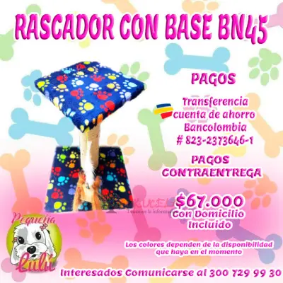 RASCADOR PARA GATO CON BASE
