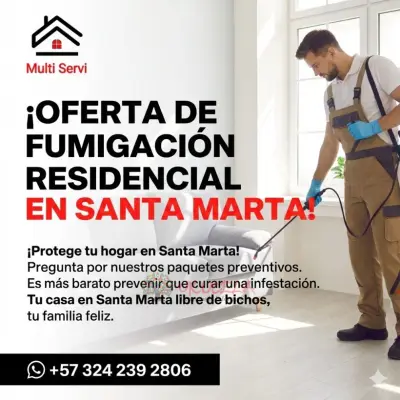 oferta de fumigación residencial en santa marta multi servi