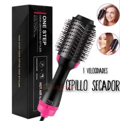 Secador de pelo cepillo de aire caliente estilizador y volumizador