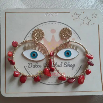 Aretes  en fantasia fina