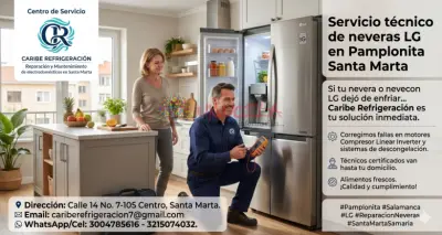 Servicio técnico de neveras LG  Santa Marta