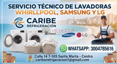 Servicio tecnico de lavadoras Whirlpool Samsung y LG en Santa Marta Caribe Refrigeracion