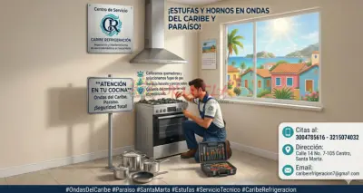 Tecnicos de estufas y electrodomesticos en Ondas del Caribe Santa Marta