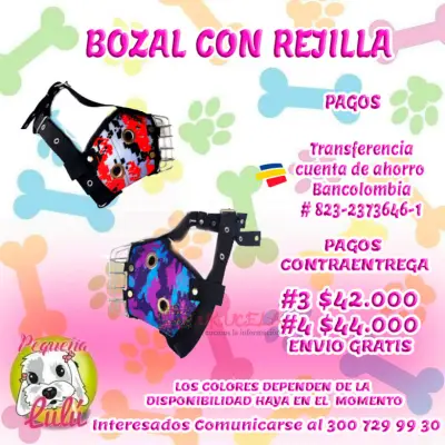 BOZAL PARA PERROS CON REJILLA