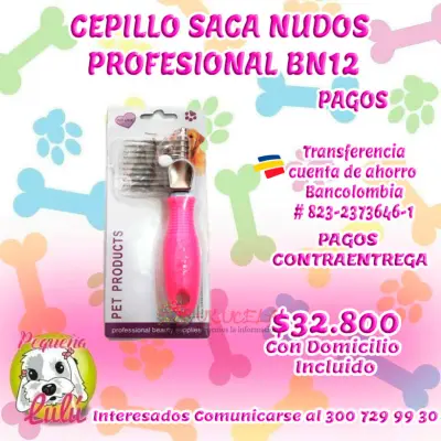 CEPILLO PARA PERROS SACANUDOS