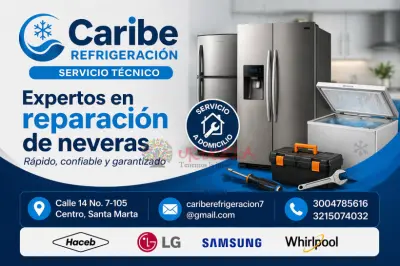 Reparacion de neveras y nevecones a domicilio en Santa Marta Caribe Refrigeracion
