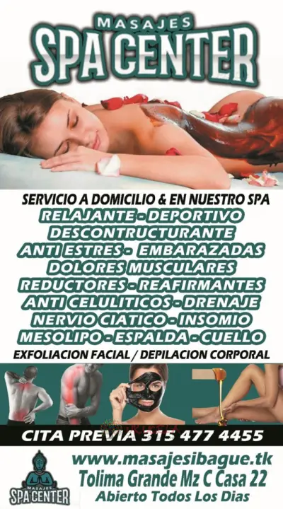 Masajes Relajantes en Ibague