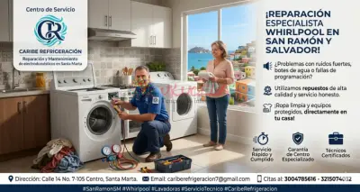 Reparación de lavadoras Whirlpool en San Ramón Santa Marta