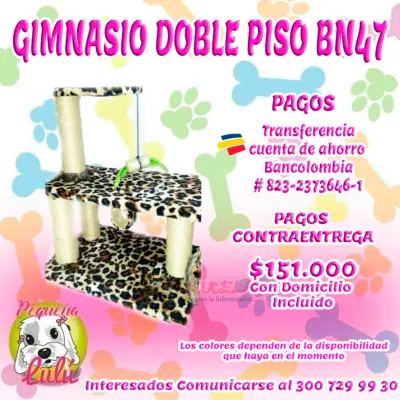 GIMNASIO PARA GATO DOBLE