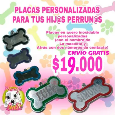 PLACAS PERSONALIZADAS  PARA PERROS