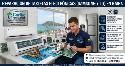 Reparación de tarjetas de aires Samsung y LG en Gaira Santa Marta