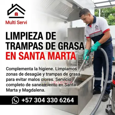 limpieza de trampas de grasa en santa marta multi servi