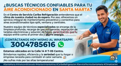 Reparacion y mantenimiento de aires acondicionados en Santa Marta Caribe Refrigeracion