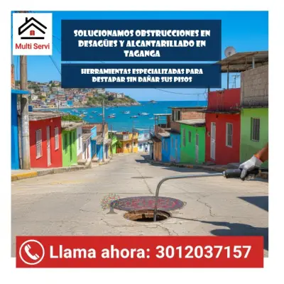 Mantenimiento de alcantarillado en Barrio El Cundi Santa Marta