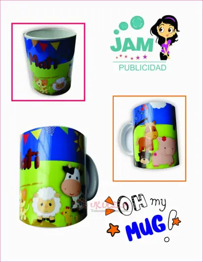 mugs y pocillos en porcelana