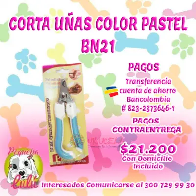 CORTA UÑAS PARA PERROS GRANDE PASTEL