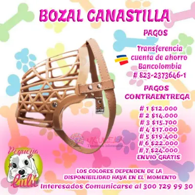 BOZAL PARA PERROS CANASTILLA