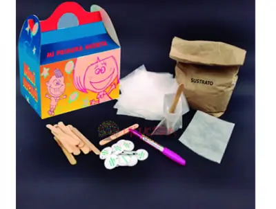 Huerta personalizada para niños