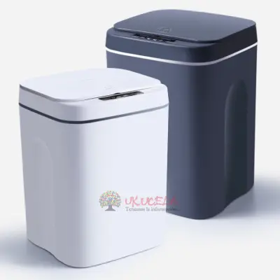 canecas con sensor - papelera - carga usb - luz interna - capac. 14 lt.
