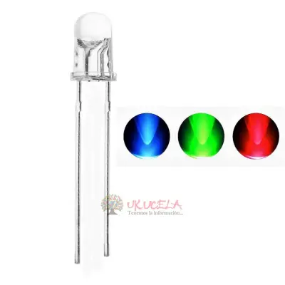 Led diodo transparente 5mm colores