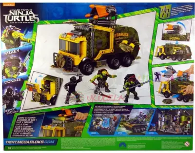 Mega Bloks Grande Tortuga Ninja Donnie Mikey Foot Soldier.