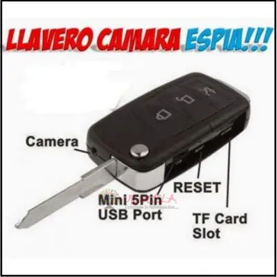 CAMARA ESPIA LLAVERO DE LUJO VIDEOS A COLOR CON AUDIO FOTOS