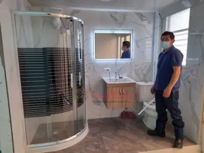 Fabricacion e instalación de Divisiones para Baño en Vidrio Templado