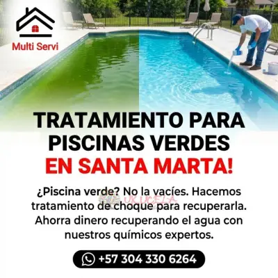 tratamiento para piscinas verdes en santa marta multi servi