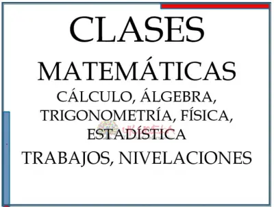 Profesor de matemáticas bachillerato y Universidad