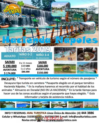 Día de sol a HACIENDA NAPOLES ¡Salidas todos los domingos y festivos del año!