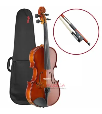 Violín Cuatro Cuartos Acústico Con Estuche Arco Y Resina