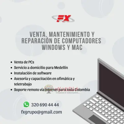 Reparación de computadores Windows y MAC