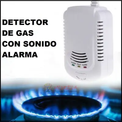 detector de gas natural propano con sonido alarma