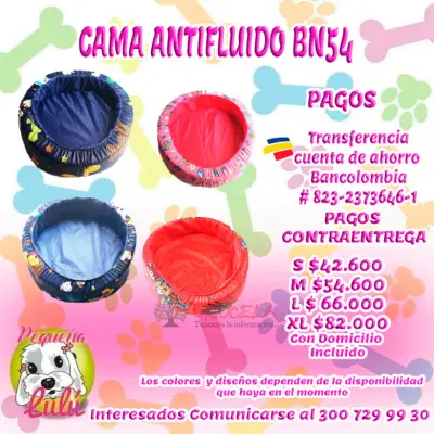 CAMAS PARA PERROS IMPERMEABLES