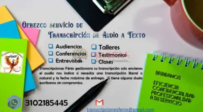 TRANSCRIPCION DE AUDIO A TEXTO